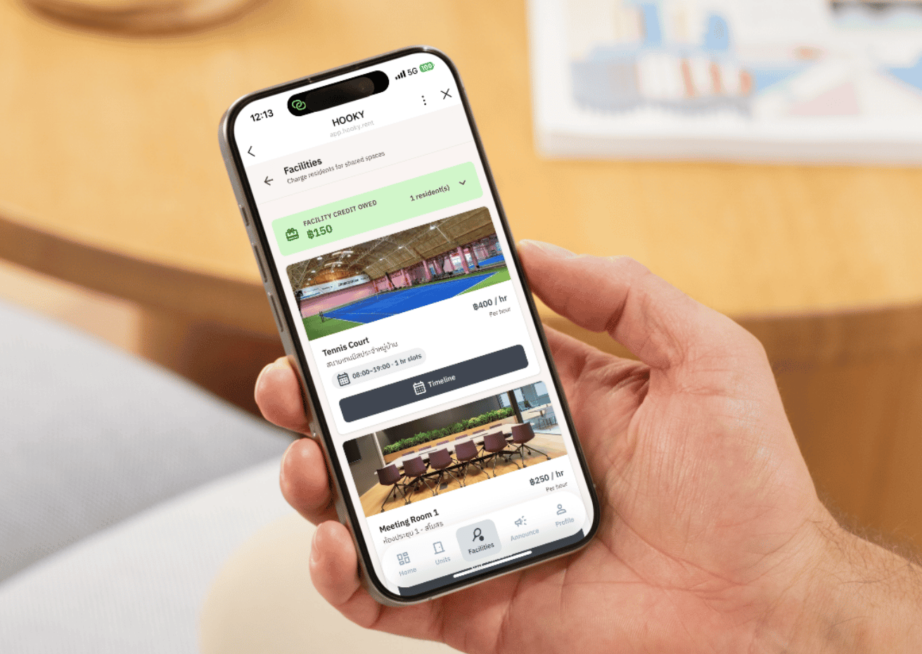 Facility booking